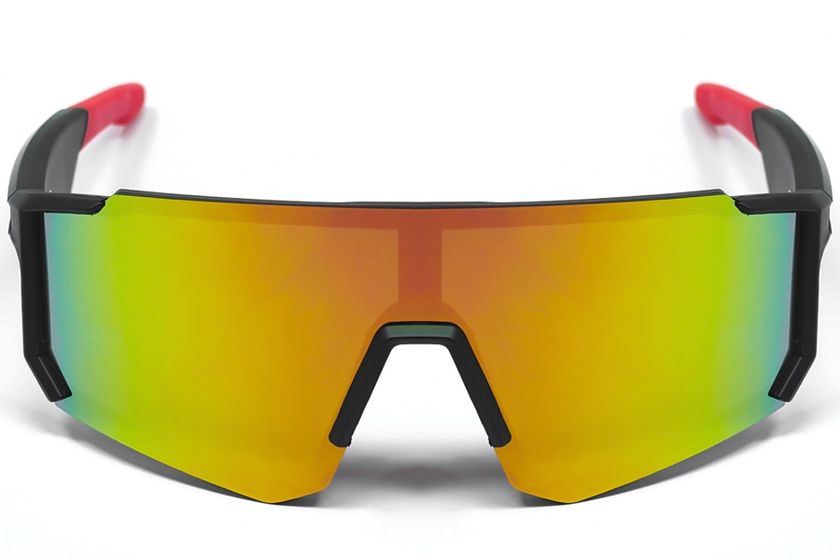 QY Pro1 Irregular Red Plastic Smart Sport Sunglasses #BS1611-0003