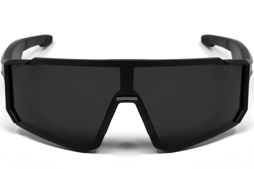QY Pro1 Irregular Black Plastic Smart Sport Sunglasses #BS1611-0004