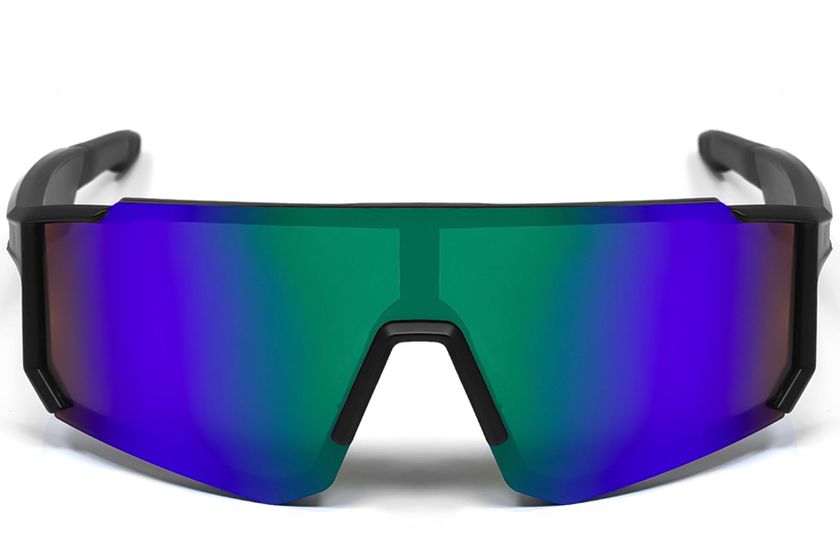 QY Pro1 Irregular Blue Plastic Smart Sport Sunglasses #BS1611-0005