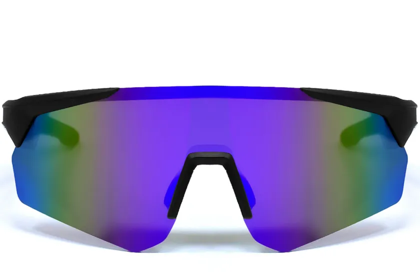 QY Pro2 Irregular Purple Plastic Smart Sport Sunglasses #BS1611-0006