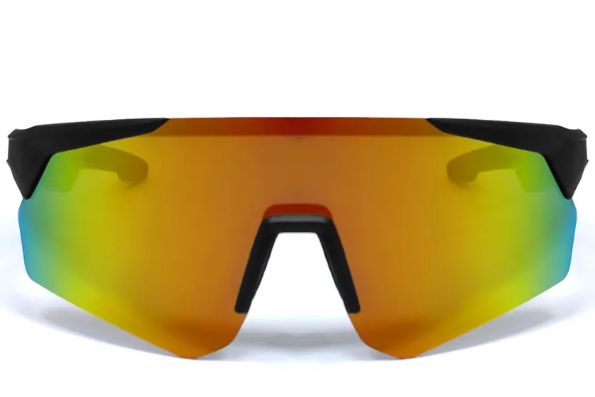 QY Pro2 Irregular Orange Plastic Smart Sport Sunglasses #BS1611-0009
